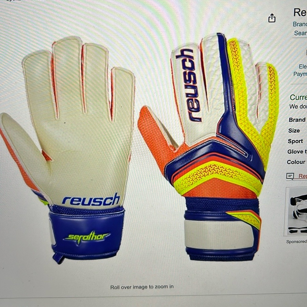 Reusch Serathor Finger Support Goalie Gloves